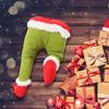 Christmas Tree Decoration Green Prosthetic Leg (with Safflower Garland)