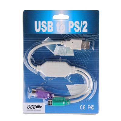 Câble adaptateur USB vers clavier et souris PS2