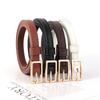 Minimalist Pu Leather Womens Thin Belt With Pin Buckle For Office And Casual Wear