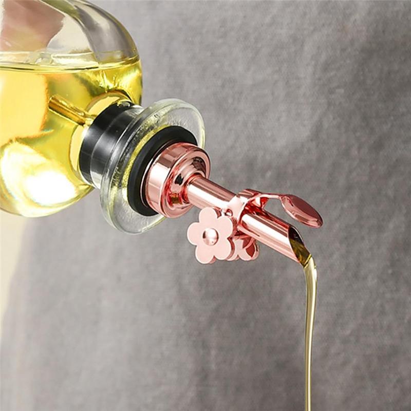 

AEE2-4 Pcs Olive Oil Dispenser Spout, Oil Pour Spouts Replacement With Leak-Proof Design Bottle Pourers розового золота