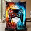 Gaming Controller In Water Theme Blanket Lightweight Warm Flannel Blanket Decorative Throw Blanket for Home Decoration