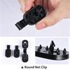 Black Plastic Shade Cloth Clips for Sun Cover Fabric, Clip-On Holders for Yard Cover Cloth, Home Growing Projects and Plant Row Cover Work, 100 Piece