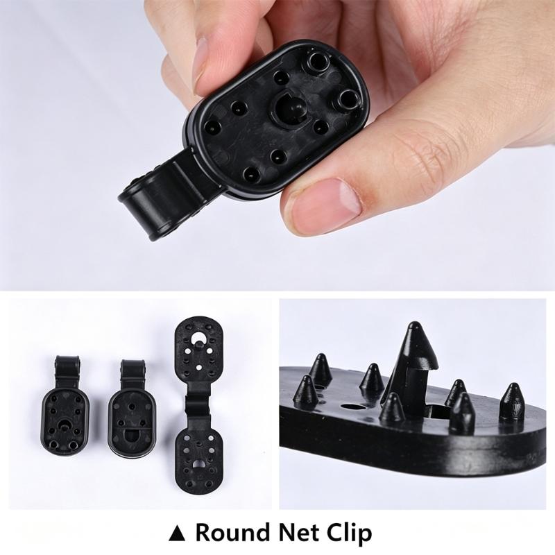 Black Plastic Shade Cloth Clips for Sun Cover Fabric, Clip-On Holders for Yard Cover Cloth, Home Growing Projects and Plant Row Cover Work, 100 Piece
