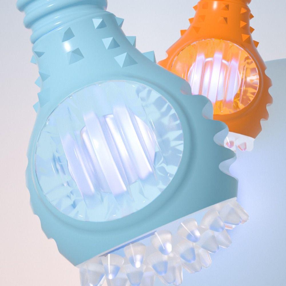 Pet Interactive Supplies Bulb Shape Pet Funny Creative Dog Sounding Ball Durable Glowing Pet Chew Grinding Teeth