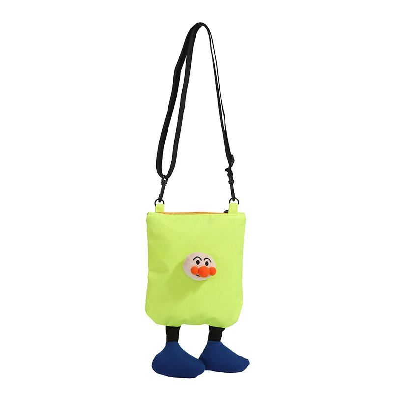 Cute Doll Decoration Solid Color Lightweight Children Crossbody Bag For Kindergarten Daily Use