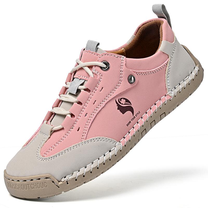 Große Größe 43 Handgefertigte Spaltleder Freizeitschuhe Damen Loafer Bequemer Fahrschuh Mokassins Damen Flache Schuhe
