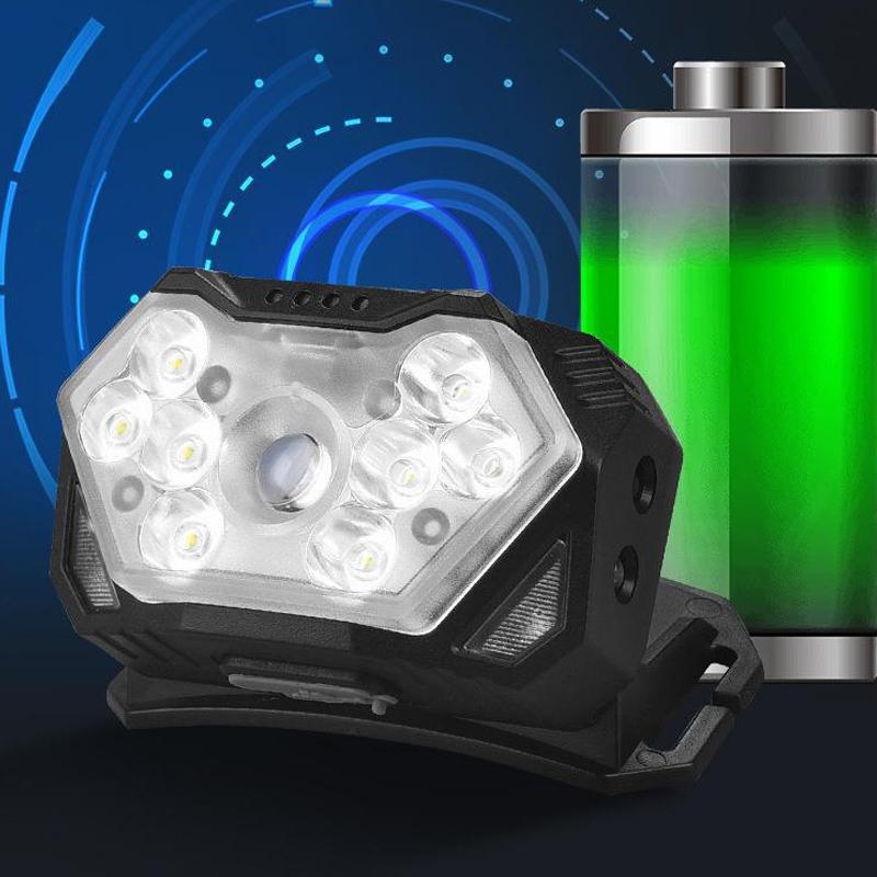 9 Led Strong Light Headlamp Portable Fishing Camping Outdoor Head Lamp Work Flashlight Camping Tools for Outdoor Fishing