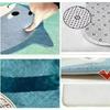 Christmas Snowman Pattern Bathroom Mat Absorbent Foot Mat Dirt Resistant Floor Mat Indoor Rug for Bathroom Entrance