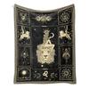 Regali Zodiaco Leone per Donne Tema Costellazione Lunare Coperta Plaid Decorazioni Astrologia Regali di Compleanno Leone Stregoneschi Coperte Gotici