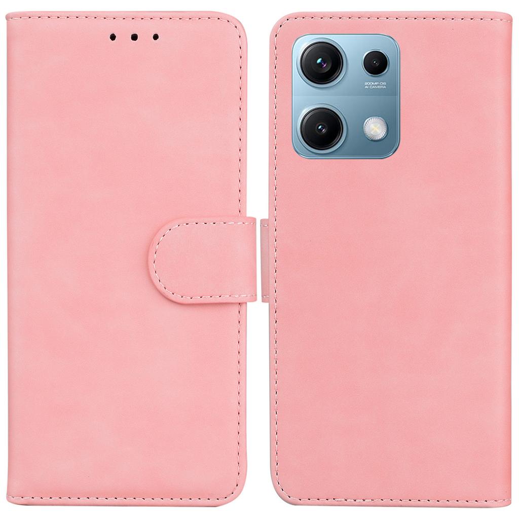 For Xiaomi Redmi Note 14S 4G Case Solid Color Leather Wallet Phone Cover