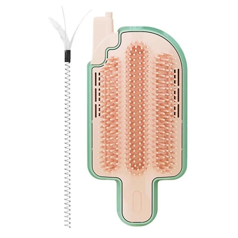 Pet Cat Hair Removal Comb with Catnip Balls & Spring Toys Cat Self Cleaning Scratcher Combs Kitten Pet Massager   Rubbing Brush