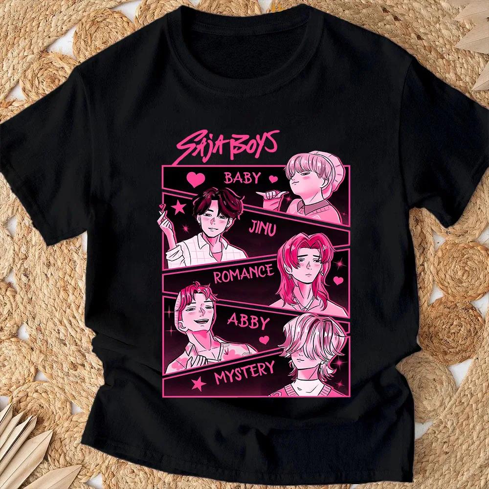 Nové 2025 Film KPop Lovci démonů Kreslené tričko Letní tričko s krátkým rukávem pro ležérní volné ženy a muže Graficky potištěné topy