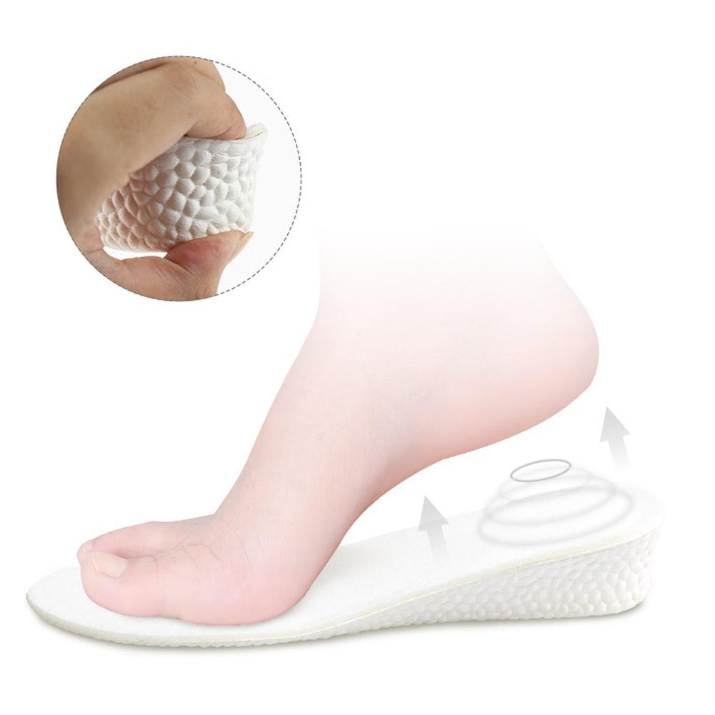 Sports Shock Absorption Increased Insole Soft Elastic Height Increase Foot Pad (2.5cm)