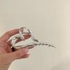 Alloy Heart Elegant Hair Claw Clip Non Slip Large Shark Clip Fashion Women Daily Hair Accessories