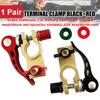 2Pcs Automotive Battery Terminals Top Post Wire Cable Clamp Terminal Connectors Adapter Clamps Clip Screw Top Post