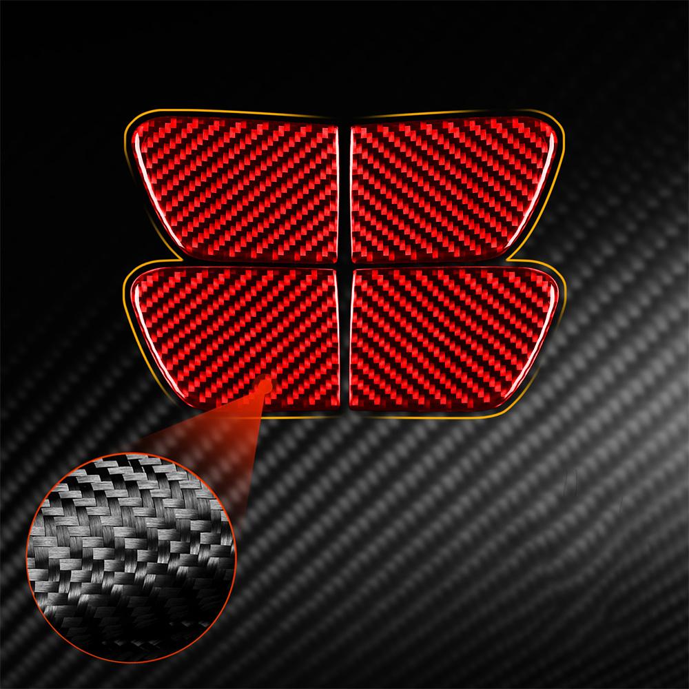 Real Carbon Fiber Car Interior Door Handle Cover Trim For Honda Accord 2014-2017
