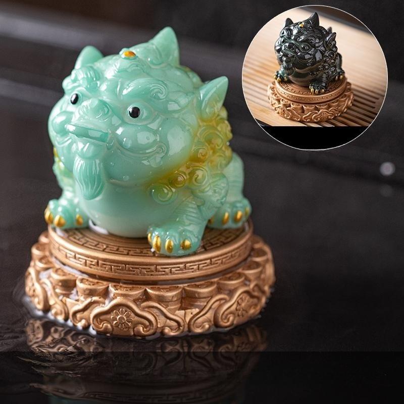 Colorchanging Tea Pet Ornament Boutique Can Raised Rotating Pixiu Tea Table Tea Tray Tea Ceremony Accessories Kung Fu Tea Tool