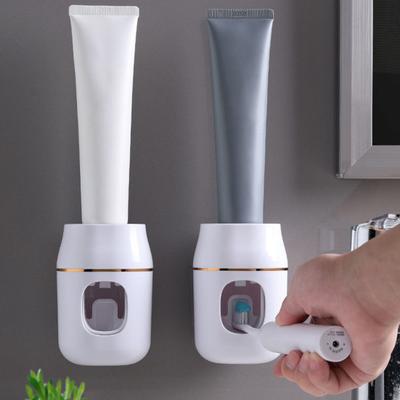 Toothpaste Squeezer Wall-mounted Self Adhesive No Punching Dorm Automatic Labor-saving Toothbrush Tube Squeezer Daily Use