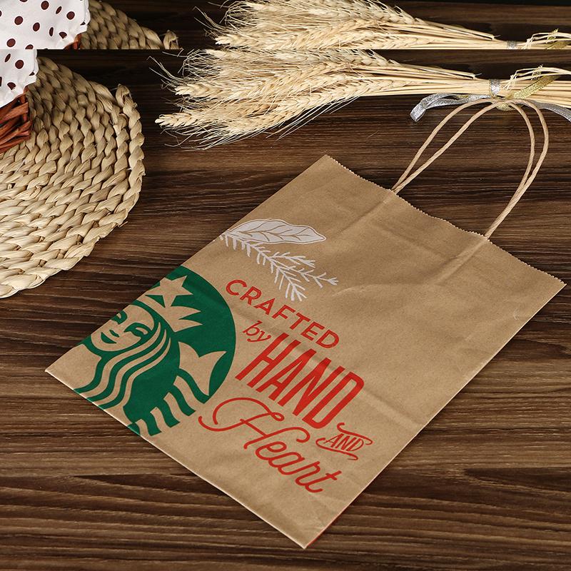 Saco de Papel Kraft Espesso de Grau Alimentício para Pão, Pastelaria, Almoço e Takeaway