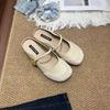 French Inner Heightening Bag Head Half Slippers Women'S Summer Outer Wear Casual Versatile One-Pedal Muller Sandals