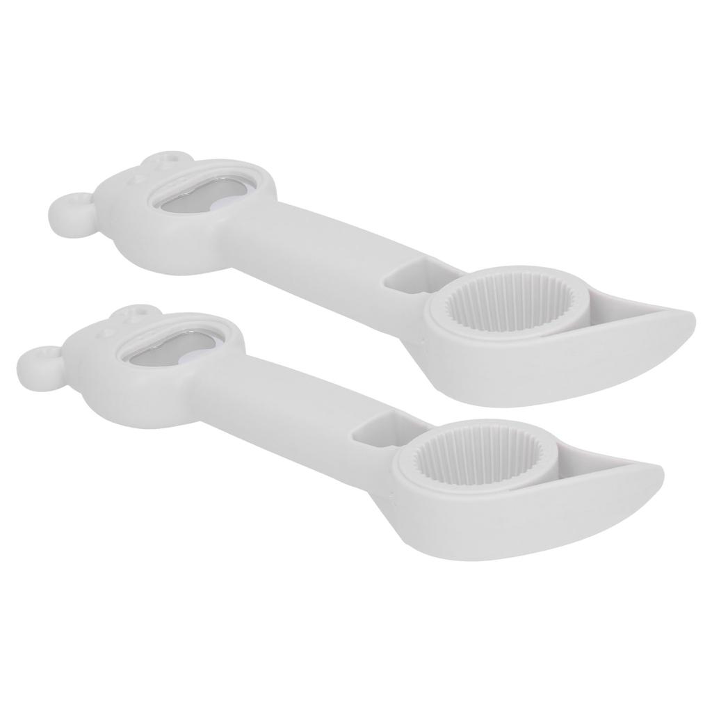 2Pcs 4?in?1 Can Opener Universal Portable Manual Drinking Beverage Bottle OpenerWhite