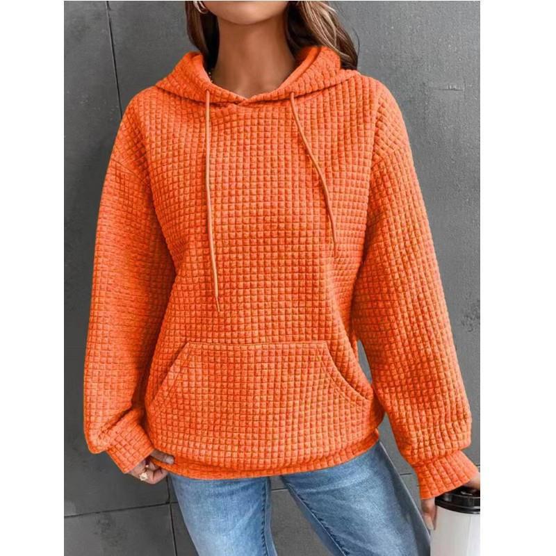 2024 Autumn & Winter Women's Round Neck Long Sleeve Sweater - Solid Color