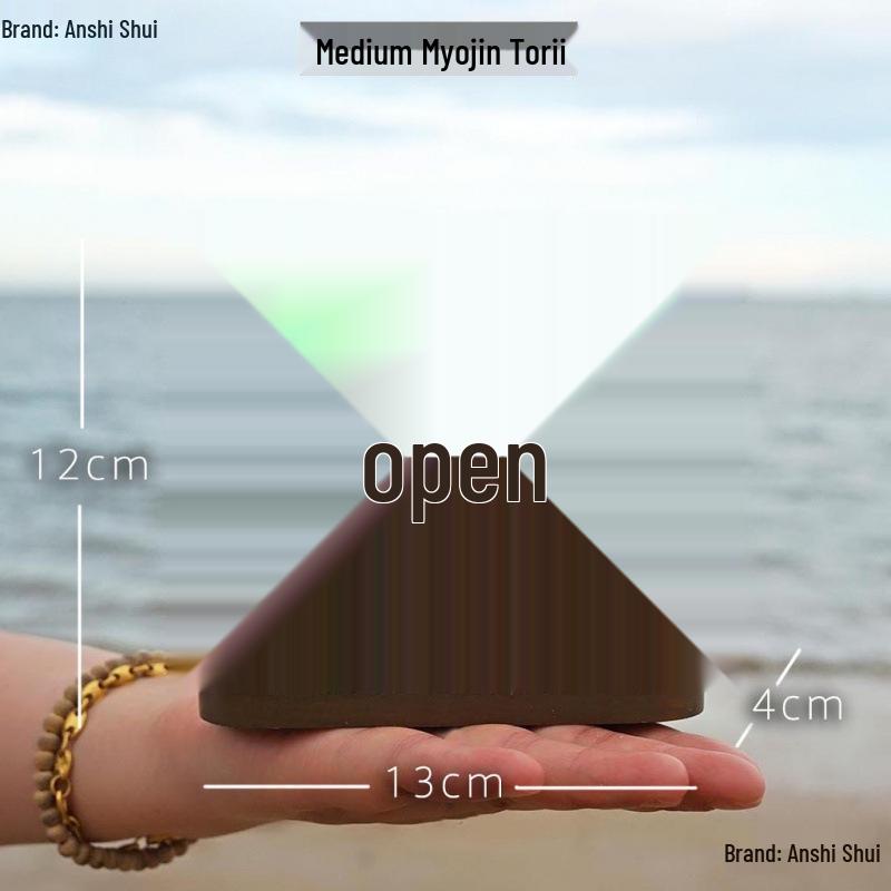 Kyoto Sand Table: Genshin Impact Style Ornament with Torii Bonsai.