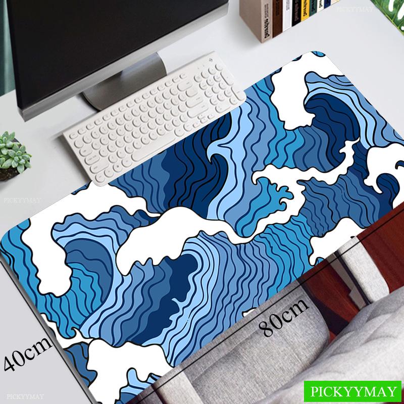 Blue Sea Waves Large Mouse Pad Xcm Big Computer Mousepads Gaming Mousepad Big Keyboard Mat Gamer Mouse Pads Desk Mats