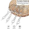 Keychain Rings Metal Blank Keyring Split Key Ring with 100Pcs Jump Rings & 100Pcs Screw Eye Pins for Organizing Keys Jewelry