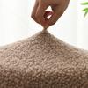 Non-slip Fleece Round Swivel Stool Cover Stretch Washable Bar Chair Protector for Home Coffee Shop Pub Counter Seats