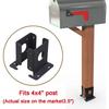 2pcs Easy Installation Post Base Brackets Adjustable Design Wood Fence Post  Wood Fence