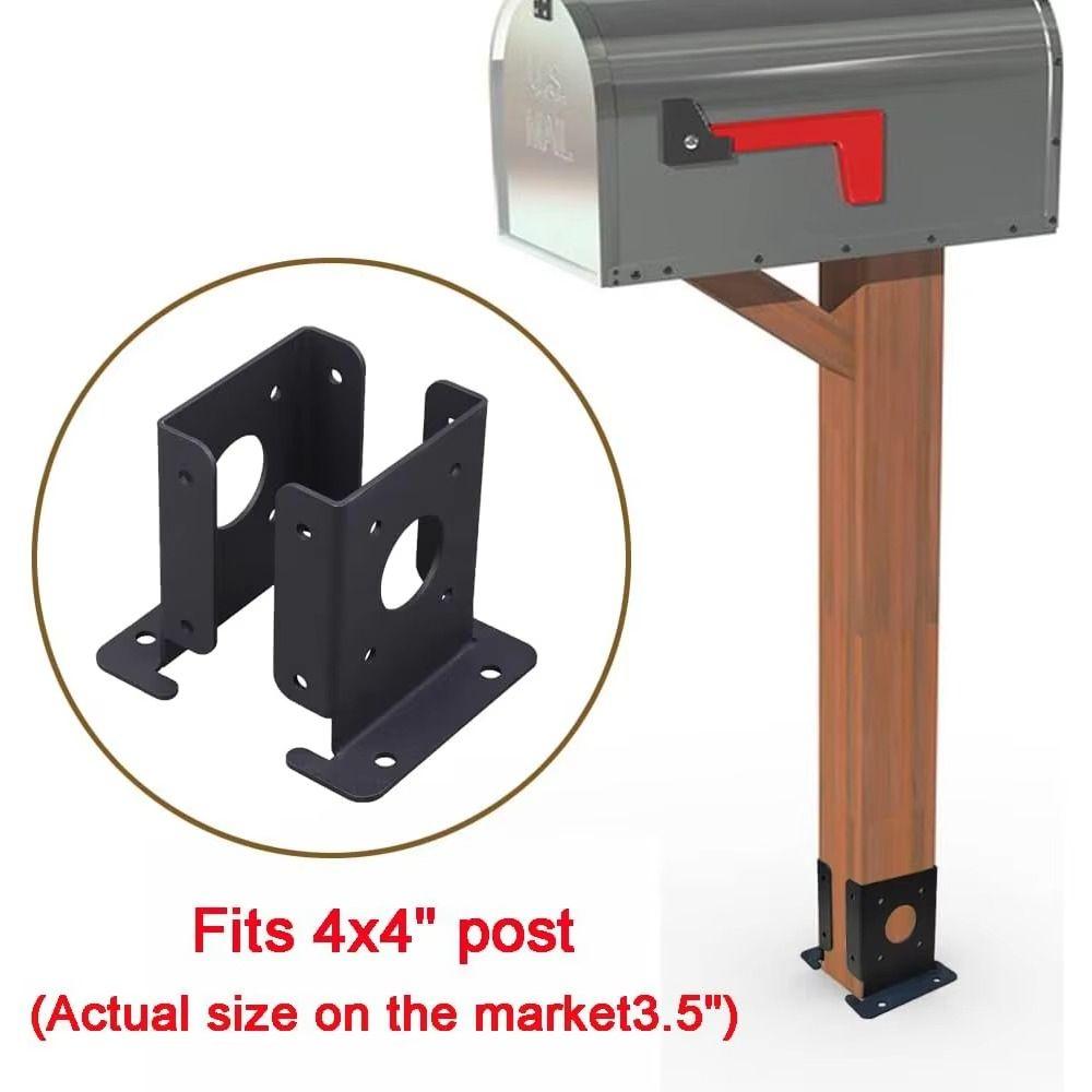 2pcs Easy Installation Wood Fence Pergola Brackets Sturdy Support Wood Fence Post  Home Outdoor