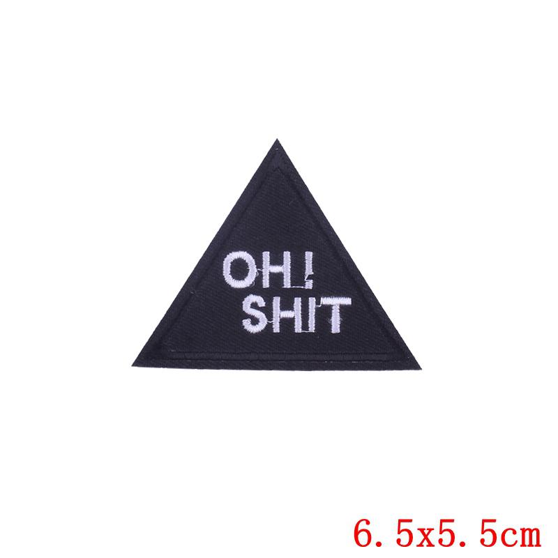 Horror Skull Patch Punk /Letter Embroidered Sew Patch Jackets Backpack Diy Iron On Patches For Clothing Ironing /Stickers 
