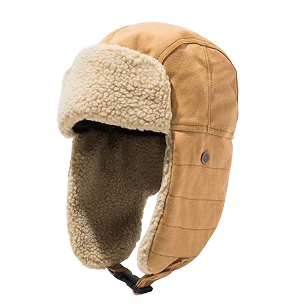 Unisex Warm Mens Women Trapper Cap Aviator Trooper Earflap Winter Flaps Ski Hat New Bomber Hats Russian Ski Fleece Hat