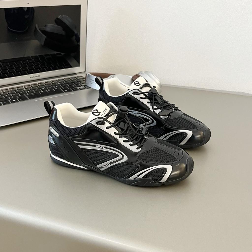 4.0 Rennschuhe Damen 2025 Sommer Neue Mode Vielseitig Deutsche Trainingsschuhe Leder Mesh Atmungsaktiv Runaway Sneakers