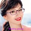 1pc  Elegant Lantern-Pattern Reading Glasses for Women - Computer Readers with Eye Protection Vintage Style Full Frame