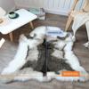 90x110cm Artificial Animal Fur Carpet Reindeer Blanket Luxury Fur Bedroom Bedside Carpet Living Room Sofa Chair Cushion Decor