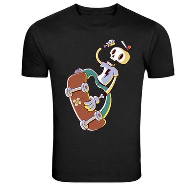 Skull Skateboard Trick Graphic T-Shirt