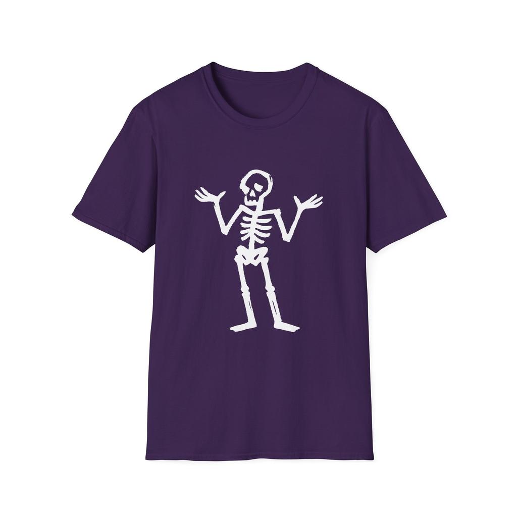 Men Softstyle T-Shirt Skeleton Bones Halloween