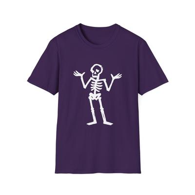 Unisex Softstyle T-Shirt Skeleton Bones Halloween