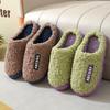 Autumn and Winter Cute Cotton Slippers Women's Household Indoor Thick-soled Non-slip Bag Head Velvet Warm Confinement Shoes
