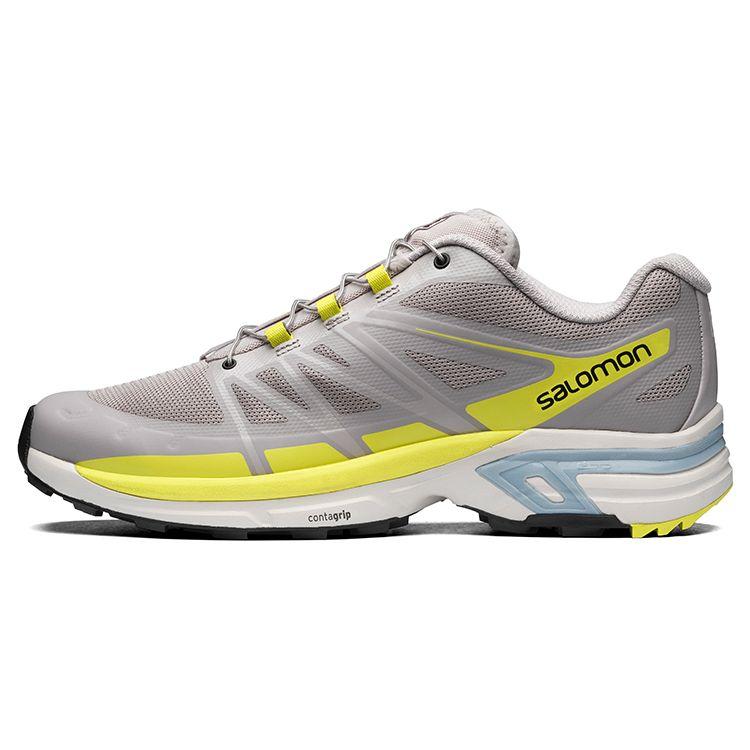 Salomon Xt-Wings 2 Outdoor Sports Shock Absorption Low-Top Trail Running Shoes Unisex Sneakers Rose-Ash 416258