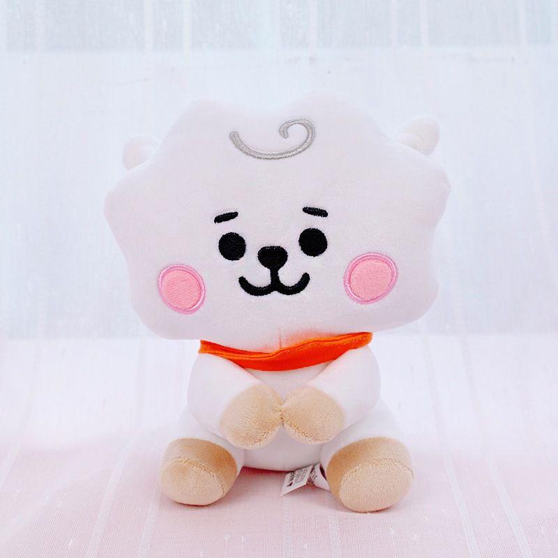 Kpop Bts Bt21 Seated Doll 20cm Baby Plush Toy Tata Cooky Chimmy Koya Mang Shooky