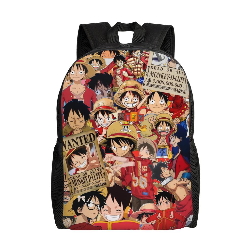 One Piece Casual Backpack Sports Student Hiking Travel Luffy Zoro Sanji Daypack for Men Women College Shoulder Bag
