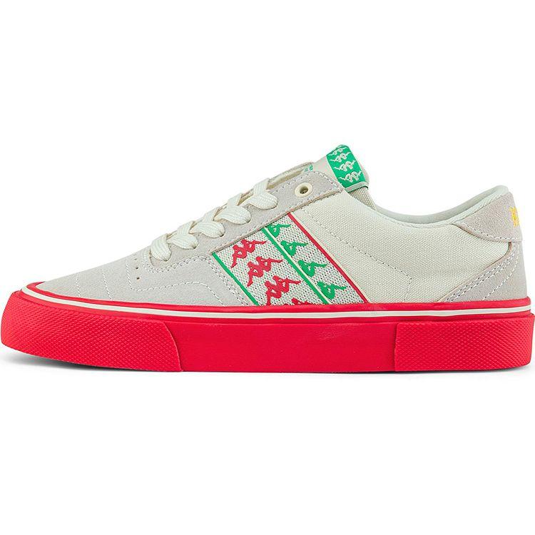Kappa Canvas Casual Comfortable Breathable Lightweight Durable Non-Slip Low-Top Skate Shoes Unisex Sneaker White K0BY5CS11P-024