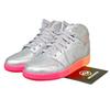 Air 1 Mid GS Metallic Silver Pink Crimson 555112-006