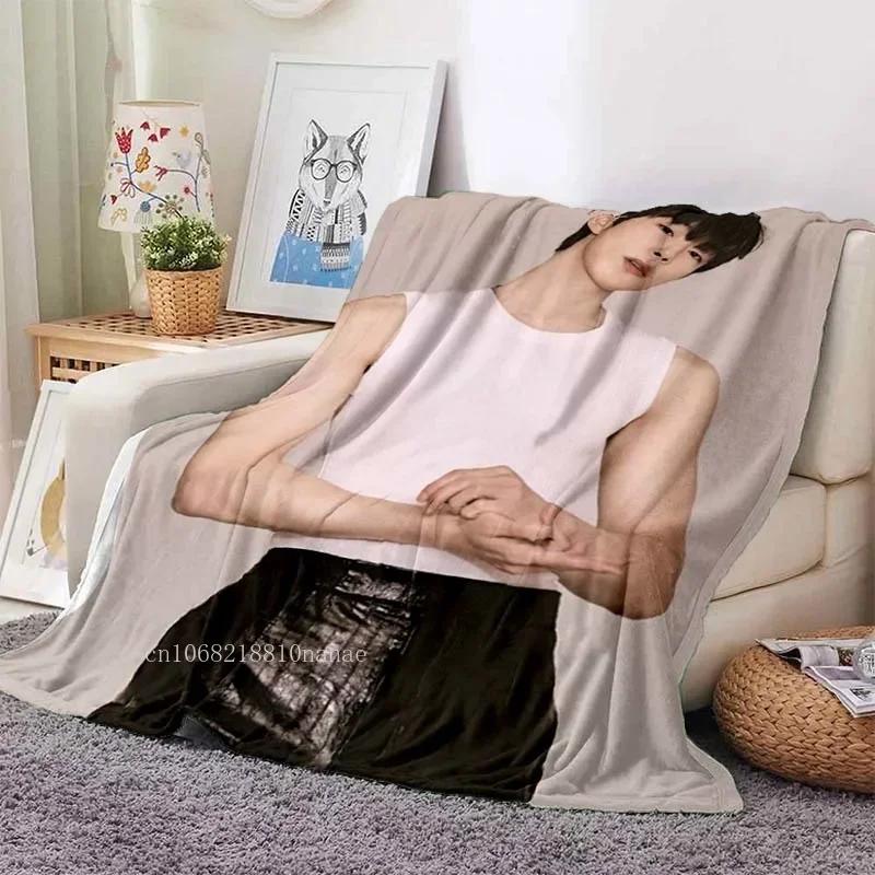 Hwang In Yeop Soft Flannel Blanket Kd Star Poster Blanket Sofa Bed Bedroom Living Room Portable Home Travel Break Blanket