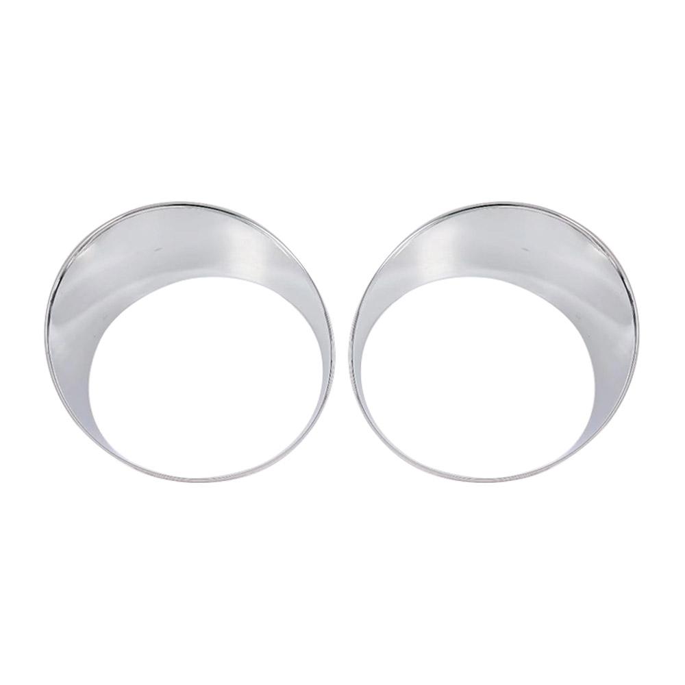 Front Light Headlight Bezels Trim Cover ert Eyes for 2018+ Jeep Wrangler JL Fog Lights Lamps Eyelid Eyebrow Strip Cover Trim