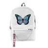 Cartoon Youthful School Bags Unisex Funny Butterfly Travel Bags 3D Print Oxford Waterproof Notebook Shoulder Backpacks