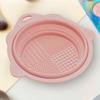 Foldable Makeup Brush Cleaner Bowl Portable Silicone Cosmetic Brushes Powder Puffs Makeup Sponges Cleaning Tool